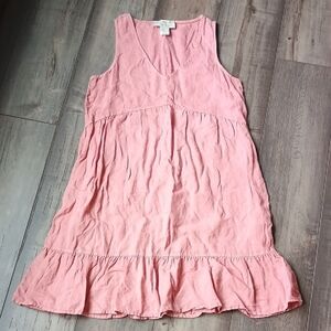 Cynthia Rowley Pink 100% Linen Dress